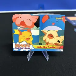 Pokemon Card - Looks Like Trouble... 44 - Pikachu's Vacation - Topps - Image 1