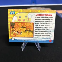 Pokemon Card - Looks Like Trouble... 44 - Pikachu's Vacation - Topps - Image 2