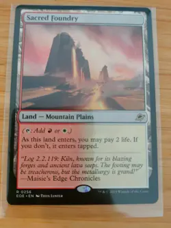 MTG Sacred Foundry 0254 Edge of Eternities M/NM Free UK P&P - Image 1