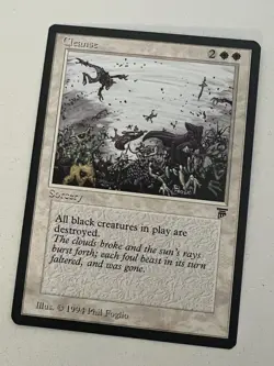 Magic the Gathering MTG Legends "Cleanse" NM BANNED (Beta Bob) - Image 1