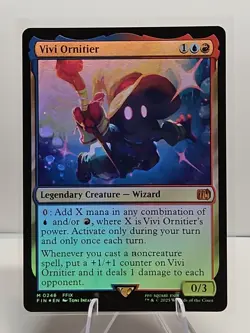 MTG Magic The Gathering Vivi Ornitier M 0248 Final Fantasy Foil NM - Image 1