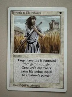 Swords to Plowshares MTG - REVISED (3rd) - ENGLISCH - ©1994 NM/M Uncommon - Image 1