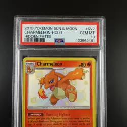 PSA 10 Charmeleon SV7/SV94 Pokemon Hidden Fates Holo Card - Image 2