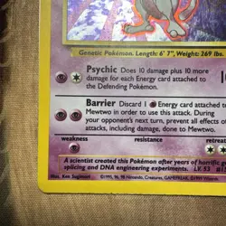 Pokemon Mewtwo 10/102 Base Set Holo Rare 60 HP English Card 1999 - Image 4