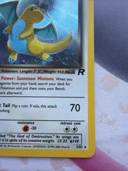 🌟Pokemon Dark Dragonite Holo Rare TCG Card 5/82 NM Amazing Condition 🌟 - Image 4
