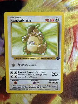 Pokemon Kangaskhan Jungle Regular Non-Holo Card 21/64 - Image 1
