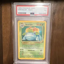 Pokemon Venusaur 15/102 Base Set Holo PSA 7 Graded Card 100 HP - Image 1