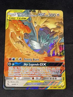 Pokemon Moltres Zapdos Articuno GX TCG Holo Card 44/68 - Image 1