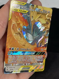 Pokemon Moltres Zapdos Articuno GX TCG Holo Card 44/68 - Image 4