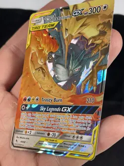 Pokemon Moltres Zapdos Articuno GX TCG Holo Card 44/68 - Image 5