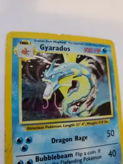 Gyarados Base Set Holo Pokemon Card WOTC Played - Image 2