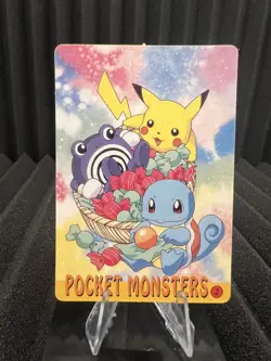 Vintage Pocket Monsters Vending Holo Prism - Bandai Nintendo 1999 Pokemon Card - Image 2