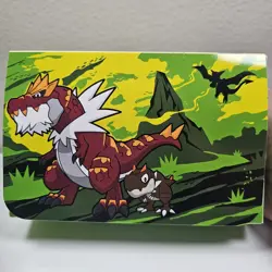 Dinosaur 130 Pokemon Double Deck Box And 65 Card Sleeve (tyrunt and tyrantrum) - Image 3