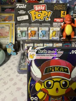 Arale Pikachu VCos Cute Kawaii Fan Art Card - NM - Image 2