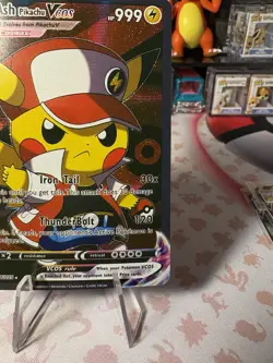 Ash Pikachu VCos Cute Kawaii Fan Art Card - NM - Image 5