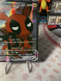 Deadpool Pikachu VCos Cute Kawaii Fan Art Card - NM - Image 5