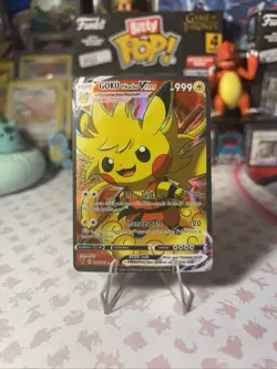Goku Pikachu VCos Cute Kawaii Fan Art Card - NM - Image 2