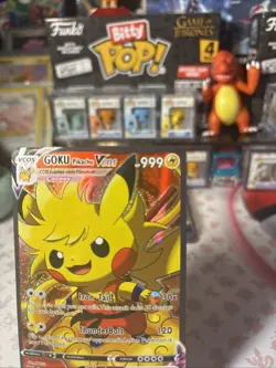 Goku Pikachu VCos Cute Kawaii Fan Art Card - NM - Image 4
