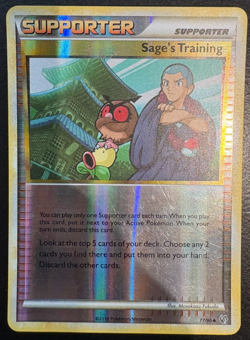 Sage's Training 77/90 Reverse Holo HGSS Undaunted Pokemon Card Exc LP - Image 1