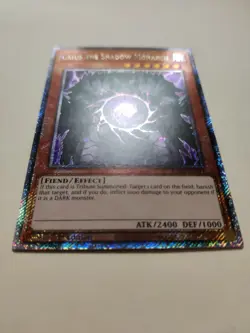 Card Caius the Shadow Monarch RA03-EN194 Platinum Secret Rare 1st Ed NM - Image 2