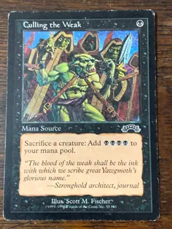 MtG - Culling the Weak - 55/143 - Exodus - Instant - Played - Image 1