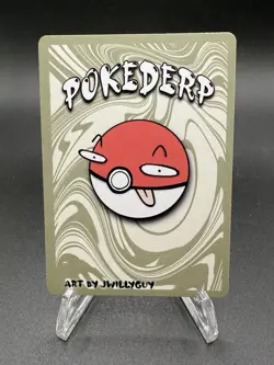 Pokederp Holo Teitei 2/2 Secret Rare - Entei Pokemon Custom Derpy Card - Image 5