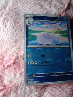 Swanna Poke Ball Pattern Holo 026/086 SV: White Flare Pokemon TCG - Image 2