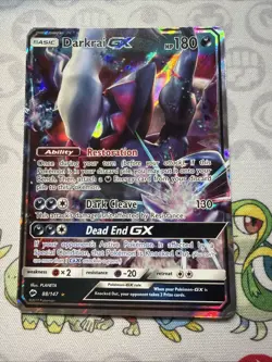 Pokemon TCG Darkrai GX Burning Shadows 88/147 Holo Ultra Rare MP - Image 1