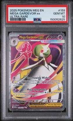 2025 POKEMON MEG EN-MEGA EVOLUTION ULTRA RARE #159 MEGA GARDEVOIR EX PSA 10 - Image 1