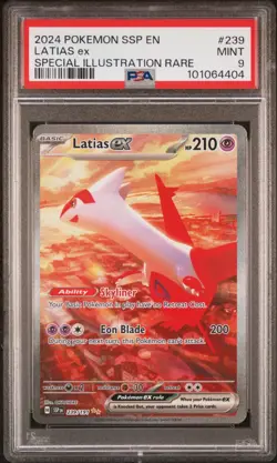 Latias Ex Surging Sparks Special Illustration Rare 239/191 PSA 9 - Image 1