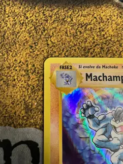 Pokemon ITALIAN Machamp 59/108 XY Evolutions Prerelease Promo Holofoil DAMAGED - Image 2