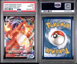 2020 POKEMON SWORD & SHIELD DARKNESS ABLAZE #020 FULL ART/CHARIZARD VMAX PSA 10 - Image 3
