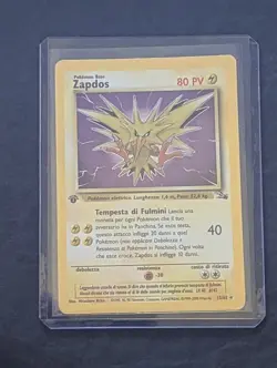 Zapdos Holo 1a Edizione SPEDIZIONE GRATUITA Fossil 15/62 ITA Carta Pokemon Rara - Image 1
