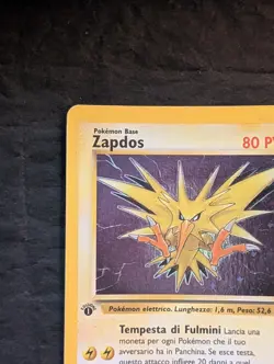Zapdos Holo 1a Edizione SPEDIZIONE GRATUITA Fossil 15/62 ITA Carta Pokemon Rara - Image 4
