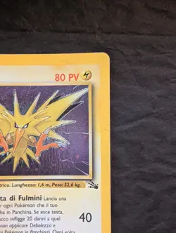 Zapdos Holo 1a Edizione SPEDIZIONE GRATUITA Fossil 15/62 ITA Carta Pokemon Rara - Image 5