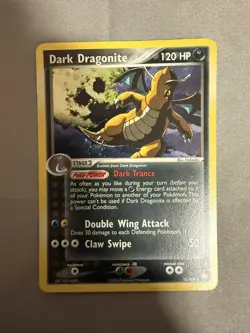 2004 Pokemon Dark Dragonite 15/109 EX Team Rocket Returns Holo MP - Image 1