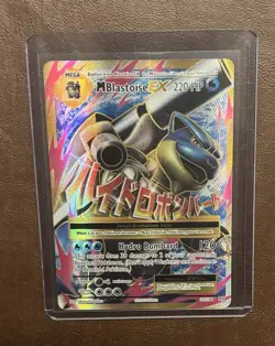Pokemon TCG M Blastoise EX 102/108 Evolutions Mega Full Art Holo Ultra Rare - Image 1