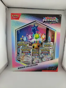 POKEMON PRISMATIC EVOLUTIONS Binder, Poster , Booster Bundle and Surprise LOT - Image 3
