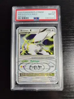 Pokemon 2009 Platinum Arceus Arceus Lv.X Holo Rare #96/99 PSA 8 - Image 1