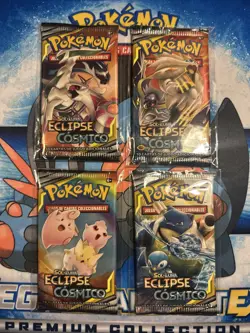 Spanish Pokemon Sol y Luna Eclipse Cosmico x1 Sealed Booster Pack Cosmic Eclipse - Image 1