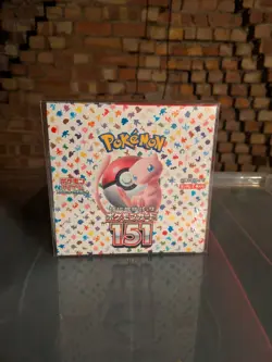 Pokemon 151 Japanese Booster Box SV2a - Sealed + acrylic case - Image 1