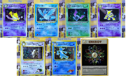 Pokemon Dark Hypno Articuno Golbat Alakazam Persian Golduck Rainbow Holo Swirl - Image 1