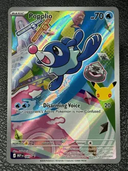 Popplio MEP 045 Promo - Illustration Rare - Pokemon TCG: 30th Anniversary - NM - Image 1