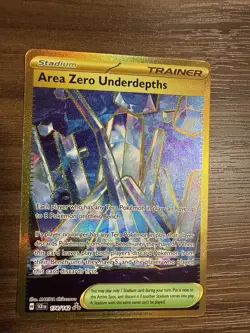 Area Zero Underdepths 174/142 NM/M SCR EN SV07 Stellar Crown Gold Pokemon TCG - Image 1