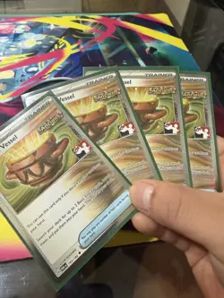 4x Pokemon Earthen Vessel 163/182 Prize Pack Series Cosmo Holo Pack Fresh NM - Image 3