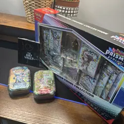 Pokemon TCG - Prismatic Evolutions - Premium Figure Collection + x2 Mini Tin 📦 - Image 1