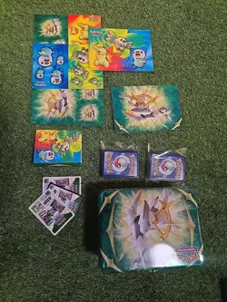 Pokemon TCG 2022 Spring Collector Chest Arceus Lunchbox Tin (Read) - Image 4