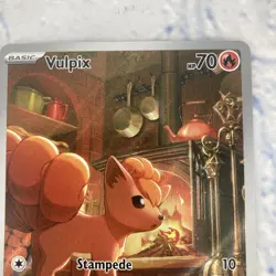 Pokemon Vulpix Me01 Mega Evolution 138/132 Holo Illustration Rare Basic 70 HP - Image 2