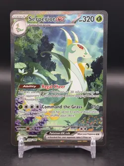 Pokemon Serperior ex 164/086 Holo Special Illustration Rare Sv: Black Bolt NM - Image 1