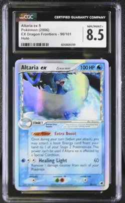 CGC 8.5 Altaria ex 2006 EX Dragon Frontiers 90/101 Holo Pokemon Card psa - Image 1